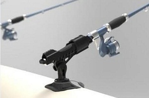 Fishing Rod Holder for Inflatable Boats & Float Tubes.